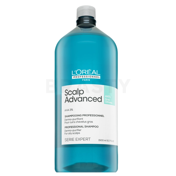 L´Oréal Professionnel Scalp Advanced Anti-Oiliness Shampoo čisticí šampon pro mastnou pokožku hlavy 1500 ml