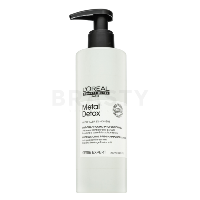 L´Oréal Professionnel Série Expert Metal Detox Professionnal Pre-Shampoo Treatment verzorging vóór het wassen voor glans en bescherming van gekleurd haar 250 ml