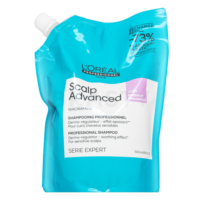 L´Oréal Professionnel Scalp Advanced Anti-Discomfort Shampoo sampon érzékeny fejbőrre Refill 500 ml