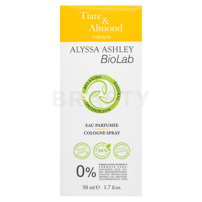 Alyssa Ashley Biolab Tiare & Almond Парфюмна вода унисекс 50 ml