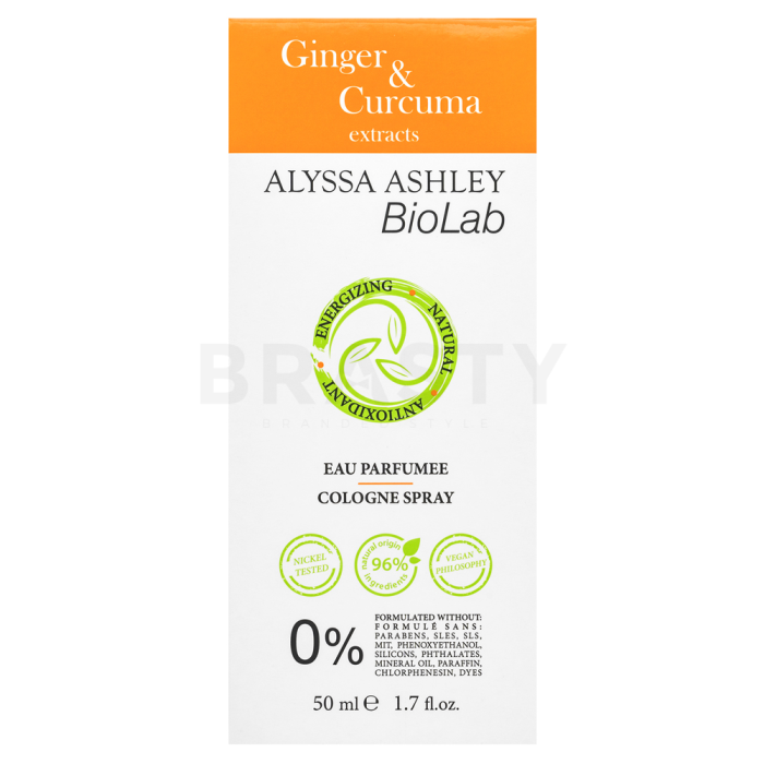 Alyssa Ashley Biolab Ginger & Curcuma woda kolońska unisex 50 ml