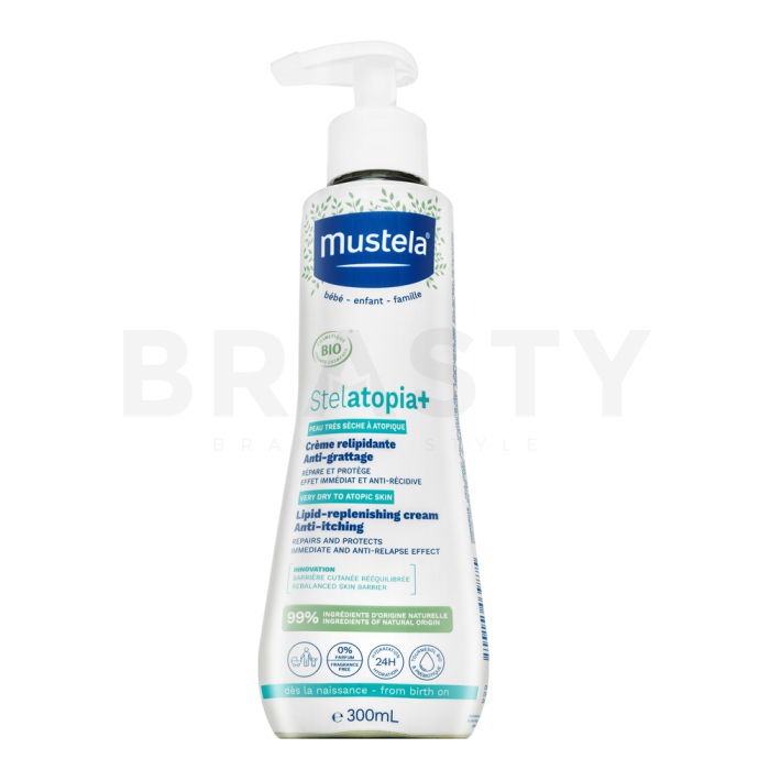 Mustela Stelatopia+ Tápláló nyugtató krém Lipid-Replenishing Cream Anti-Itching 300 ml
