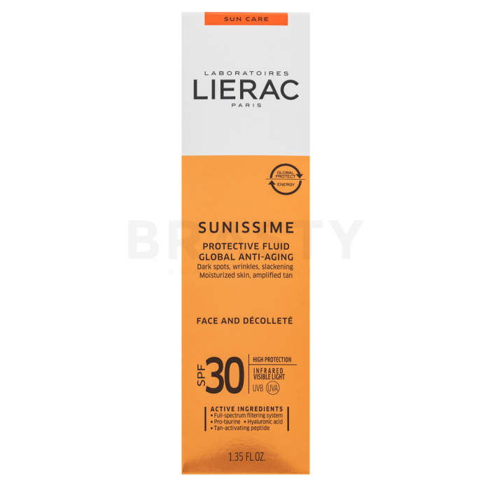 Lierac Sunissime fluido idratante e protettivo Protective Fluid Global Anti-Aging SPF30 40 ml