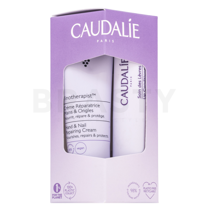 Caudalie Vinotherapist huidverzorgingspakket Hand & Nail Repairing Cream + Lips Conditioner 30 ml + 4,5 g