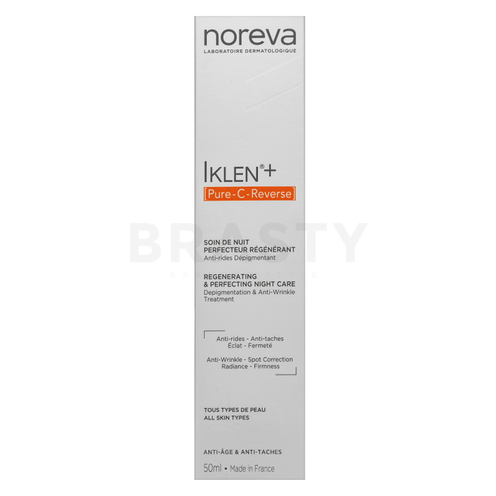 Noreva Iklen+ Pure-C Reverse Regenerating and Perfecting Night Care éjszakai krém ráncok ellen 50 ml