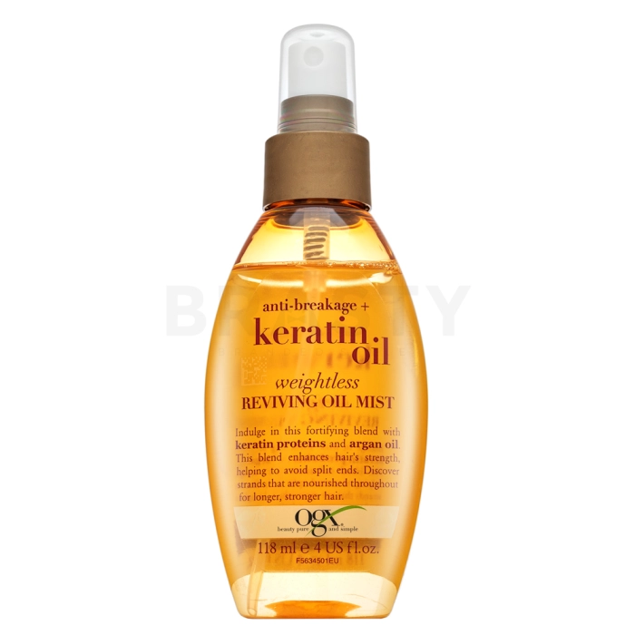 OGX Keratin Oil olej pro regeneraci, výživu a ochranu vlasů 118 ml