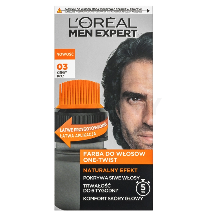 L´Oréal Paris Men Expert One-Twist Haircolor haarkleur voor mannen 03 Dark Brown