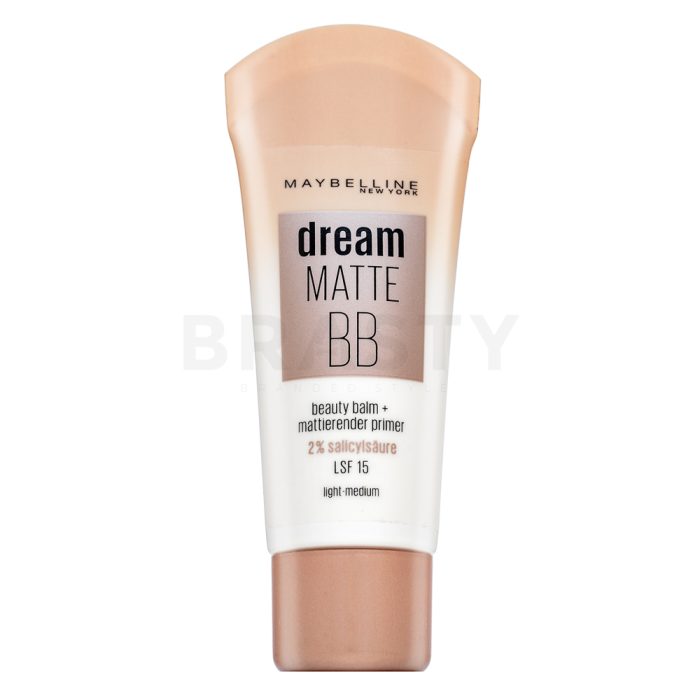 Maybelline Dream Matte BB Beauty Balm + Mattierender Primer BB krém matt hatású Light-Medium 30 ml