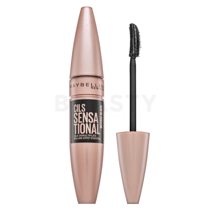 Maybelline Lash Sensational Lash Multiplying Mascara wasserfeste Wimperntusche für verlängerte und geschwungene Wimpern Intense Black 9,5 ml