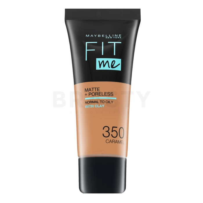 Maybelline Fit Me! Foundation Matte + Poreless tekući make-up s matirajućim učinkom 350 Caramel 30 ml