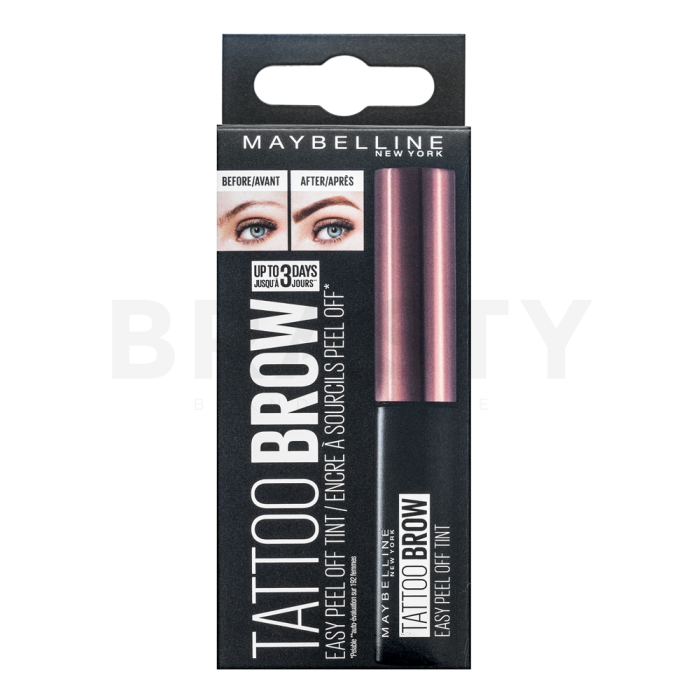 Maybelline Tattoo Brow Easy Peel-Off Tint verzorgingsgel voor wenkbrauwen 03 Dark Brown 4,6 g