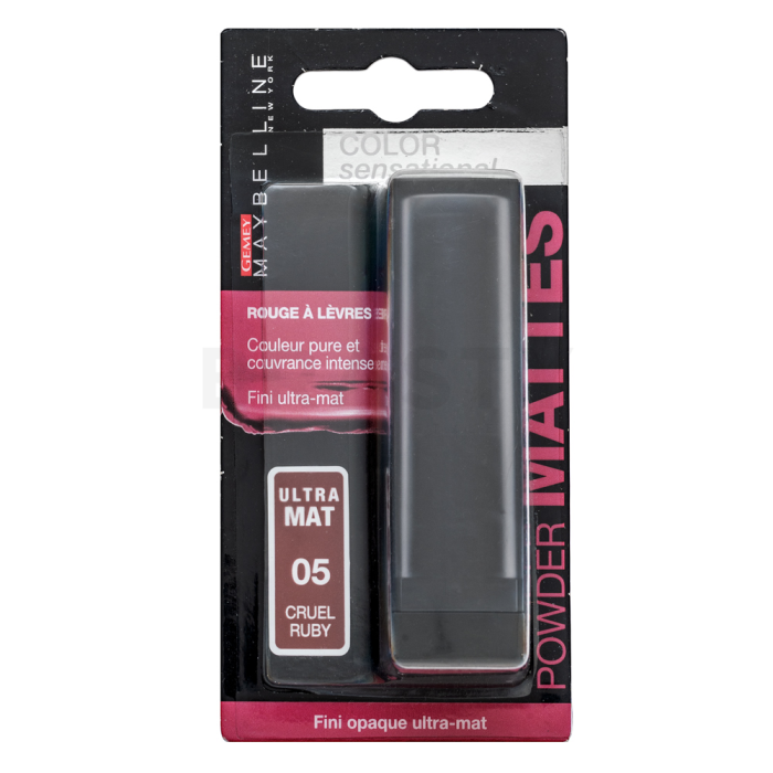 Maybelline Color Sensational Lipstick šminka za izjemno mat učinek 05 Cruel Ruby