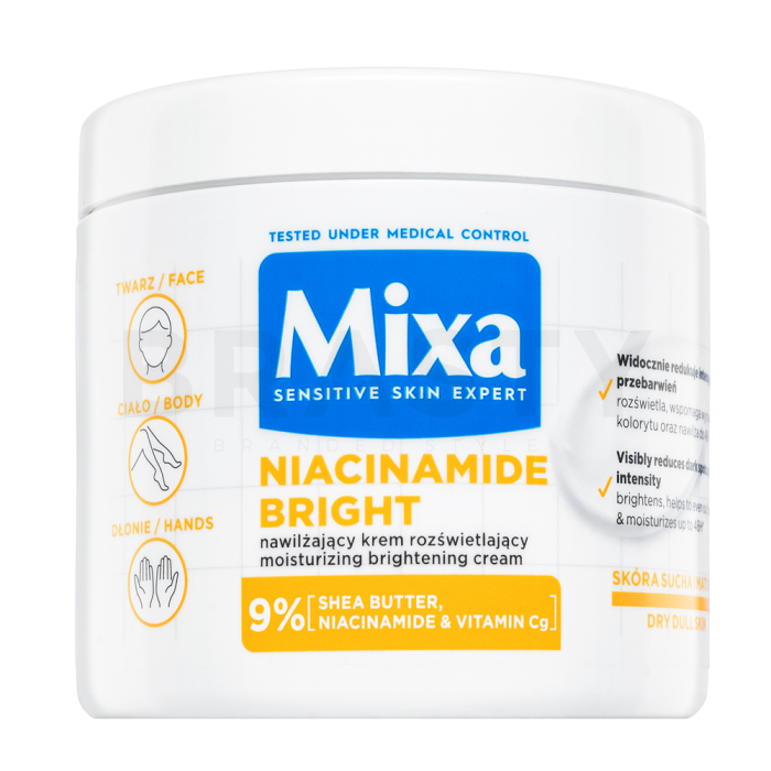 Mixa Niacinamide Bright hydratační krém Moisturising Anti-Dark Spot Cream 400 ml