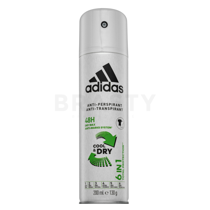 Adidas Cool & Dry 6 in 1 Deospray für Damen 200 ml