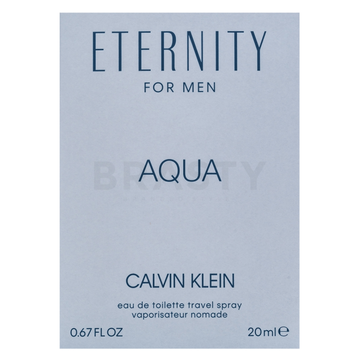Calvin Klein Eternity Aqua for Men Eau de Toilette bărbați 20 ml
