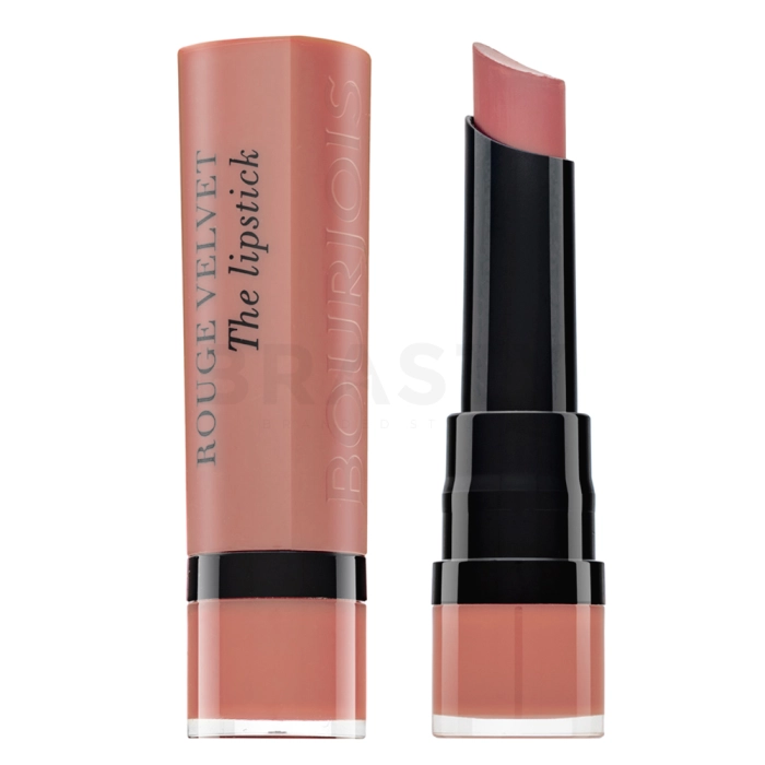Bourjois Rouge Velvet The Lipstick дълготрайно червило за матов ефект 02 Flaming Rose 2,4 g