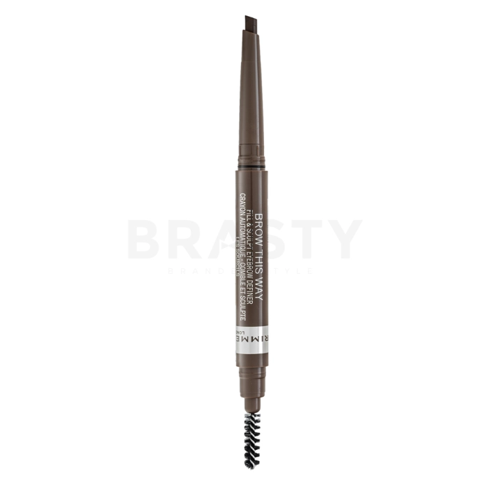 Rimmel London Brow This Way Fill & Sculpt Eyebrow Definer ceruzka na obočie 2v1 002 Medium Brown 0,25 g