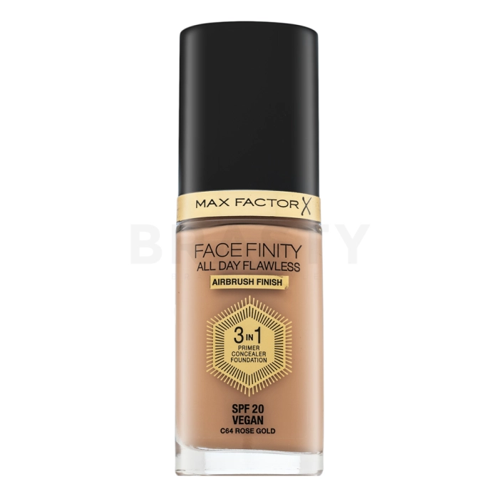 Max Factor Facefinity All Day Flawless Flexi-Hold 3in1 Primer Concealer Foundation SPF20 vloeibare make-up 3v1 64 30 ml