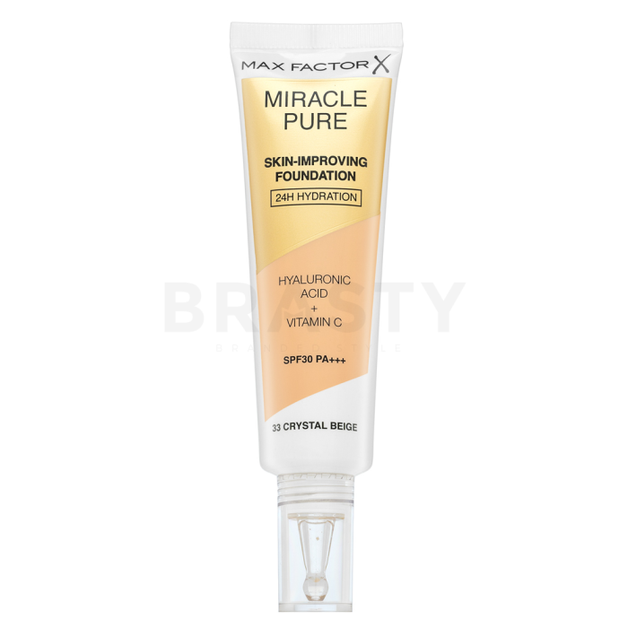 Max Factor Miracle Pure Skin-Improving Foundation langhoudende make-up met hydraterend effect 33 Crystal Beige 30 ml