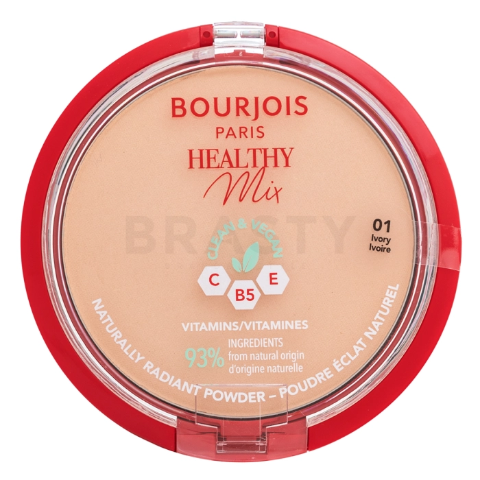 Bourjois Healthy Mix Clean & Vegan Powder poeder met matterend effect 01 Ivory 10 g