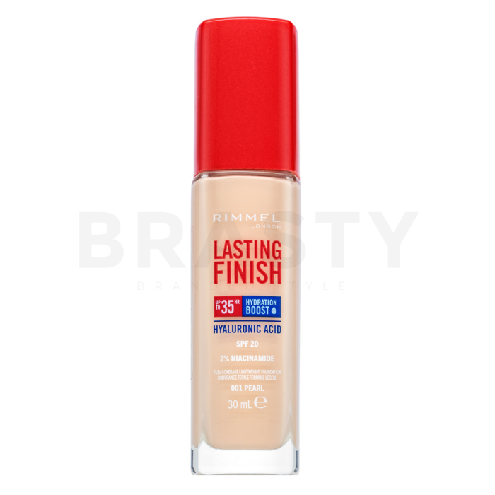 Rimmel London Lasting Finish 35HR SPF20 Full Coverage Lightweight Foundation dugotrajna šminka za ujednačavanje boje i tona kože 001 30 ml