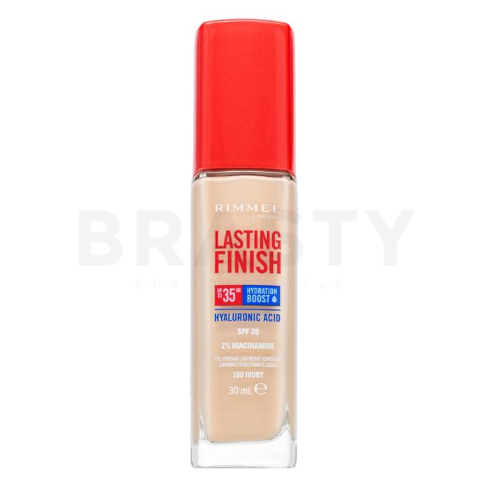 Rimmel London Lasting Finish 35HR SPF20 Full Coverage Lightweight Foundation dugotrajna šminka za ujednačavanje boje i tona kože 100 30 ml