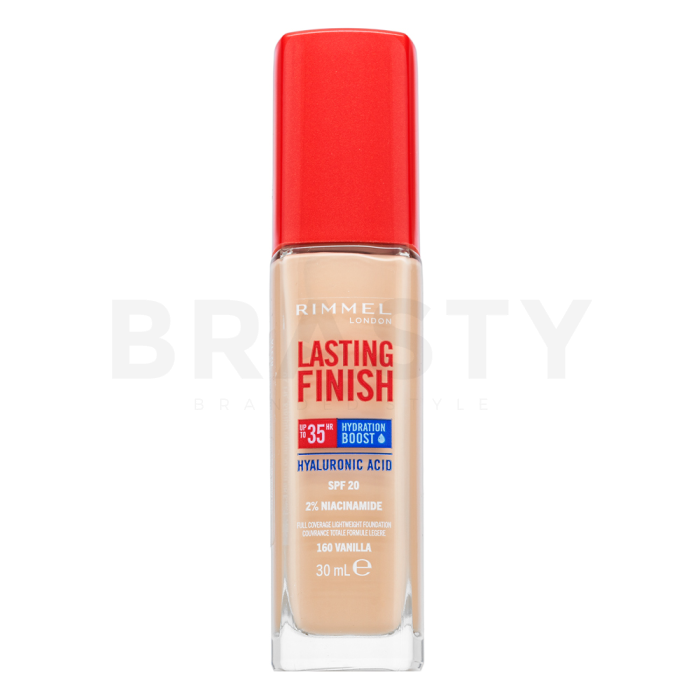 Rimmel London Lasting Finish 35HR SPF20 Full Coverage Lightweight Foundation dugotrajna šminka za ujednačavanje boje i tona kože 160 30 ml