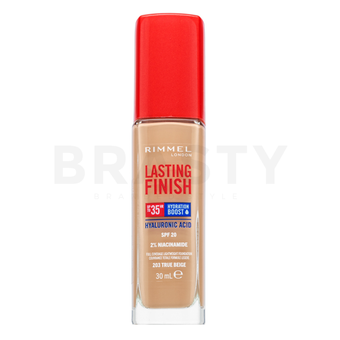 Rimmel London Lasting Finish 35HR SPF20 Full Coverage Lightweight Foundation dugotrajna šminka za ujednačavanje boje i tona kože 203 30 ml