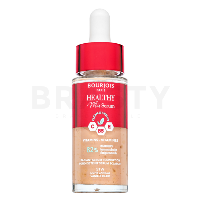 Bourjois Healthy Mix Radiant Serum Foundation funderingsbasis voor Stralende Huid 51 Light Vanilla 30 ml