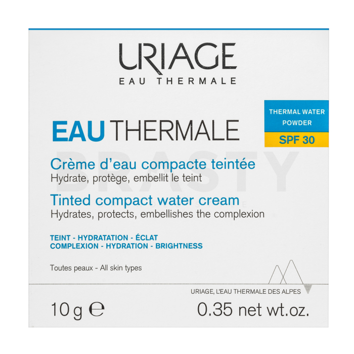 Uriage Eau Thermale Water Cream Tinted Compact SPF30 selyempúder tónusegyesítő 10 g