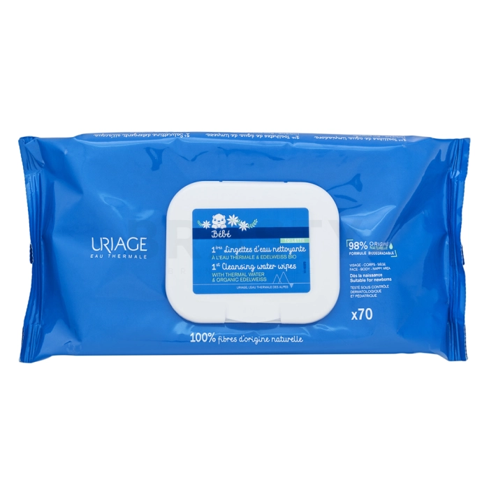 Uriage Bébé čistilni robčki za otroke 1st Cleansing Water Wipes x70