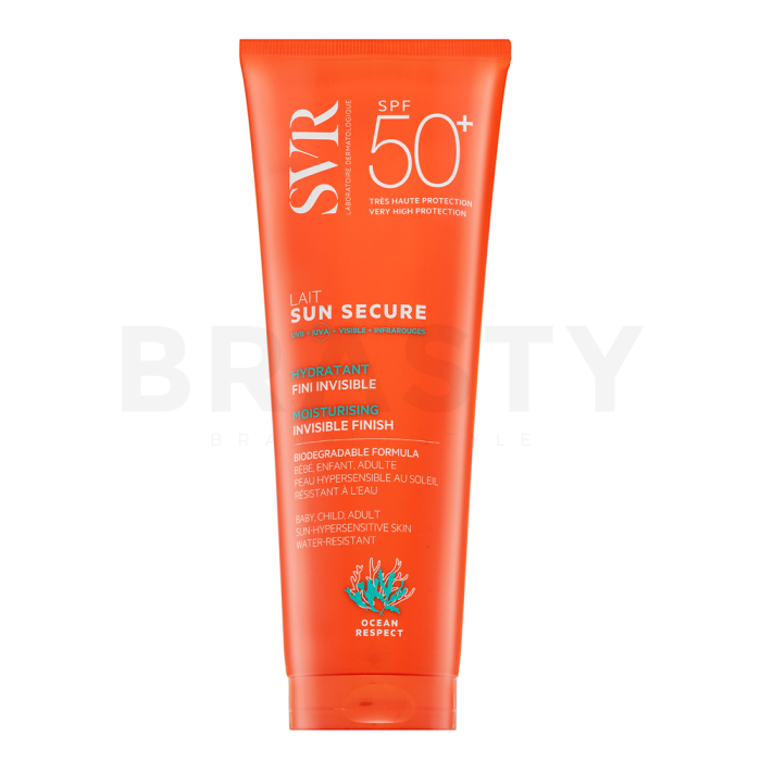 SVR Sun Secure Zonnebrand lotion Moisturising Invisible Finish Biodegradable Formula SPF 50+ 250 ml