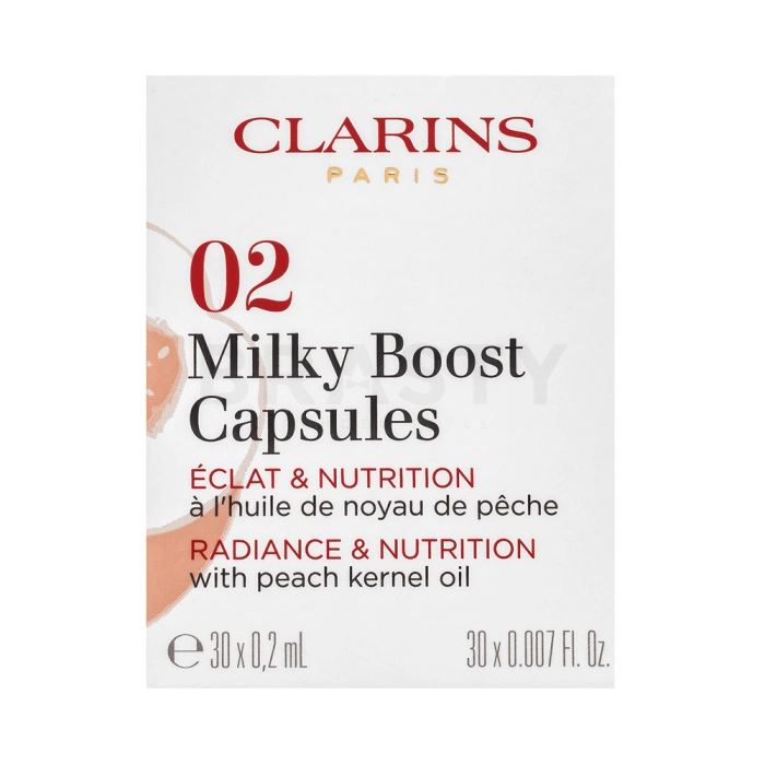 Clarins Milky Boost Capsules fondotinta liquido per l' unificazione della pelle e illuminazione 02 30 x 0,2 ml
