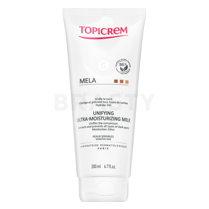Topicrem MELA овлажняващо мляко за тяло Unifying Ultra-Moisturizing Milk 200 ml