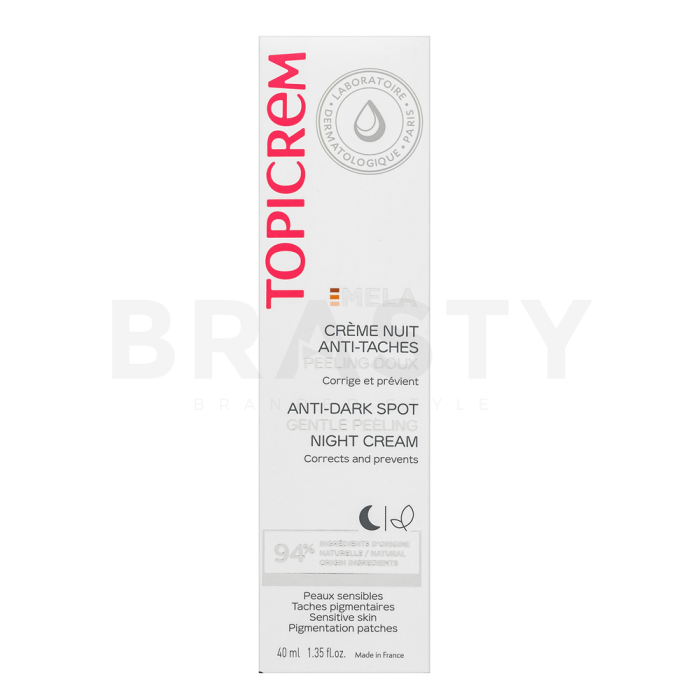 Topicrem MELA nachtcrème Anti-Dark Spot Gentle Peeling Night Cream 40 ml