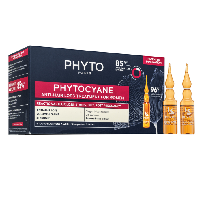 Phyto Phyto Cyane Reactional Hair-Loss Treatment for Women hajkúra hajhullás ellen 60 ml
