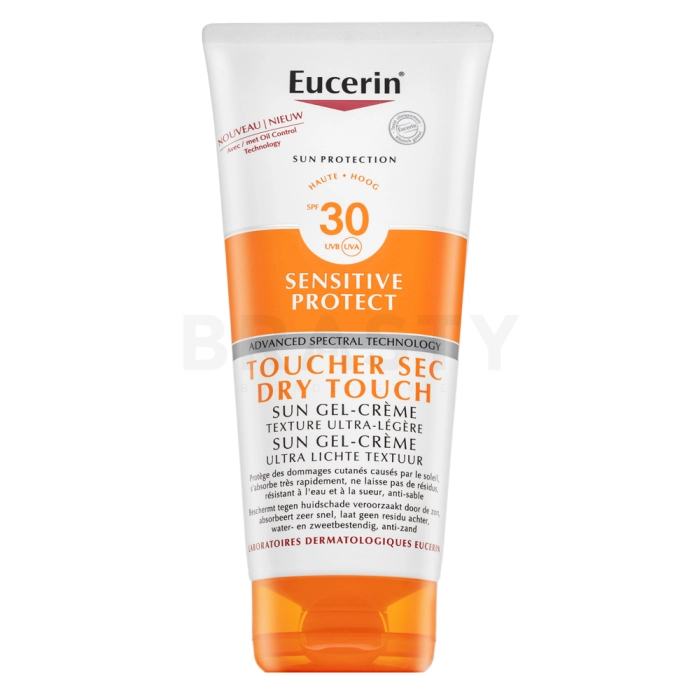 Eucerin Sensitive Relief Sensitive Protect Sun Gel-Cream Dry Touch SPF30 napozó krém érzékeny arcbőrre 200 ml