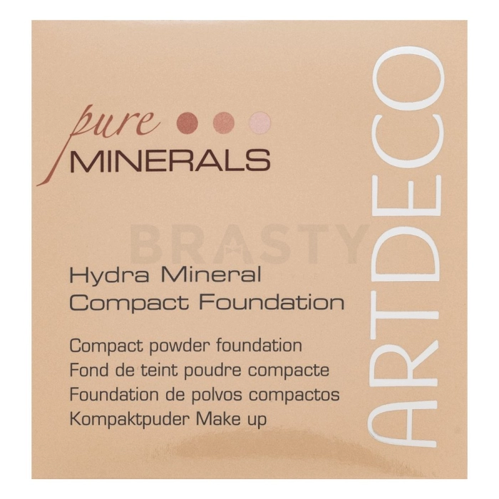 Artdeco Hydra Mineral Compact Foundation minerálny ochranný make-up pre zjednotenú a rozjasnenú pleť 65 Medium Beige 10 g