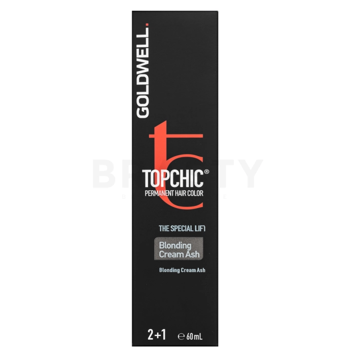 Goldwell Topchic Hair Color Professionelle permanente Haarfarbe für alle Haartypen Blonding Cream - Ash 60 g