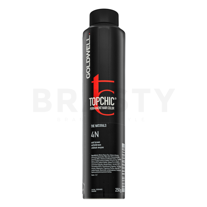 Goldwell Topchic Hair Color професионална перманентна боя за коса За всякакъв тип коса 4N 250 g