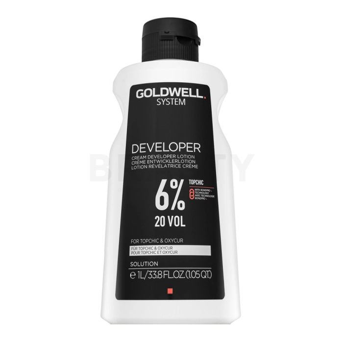 Goldwell System Cream Developer Lotion desarrollo de emulsión Para todo tipo de cabello 6% 20 Vol. 1000 ml