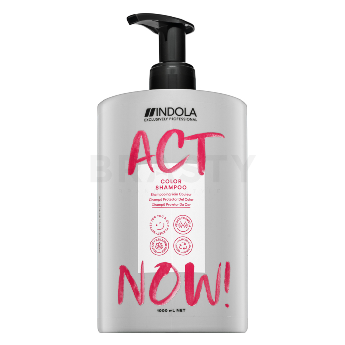 Indola Act Now! Color Shampoo védő sampon festett hajra 1000 ml