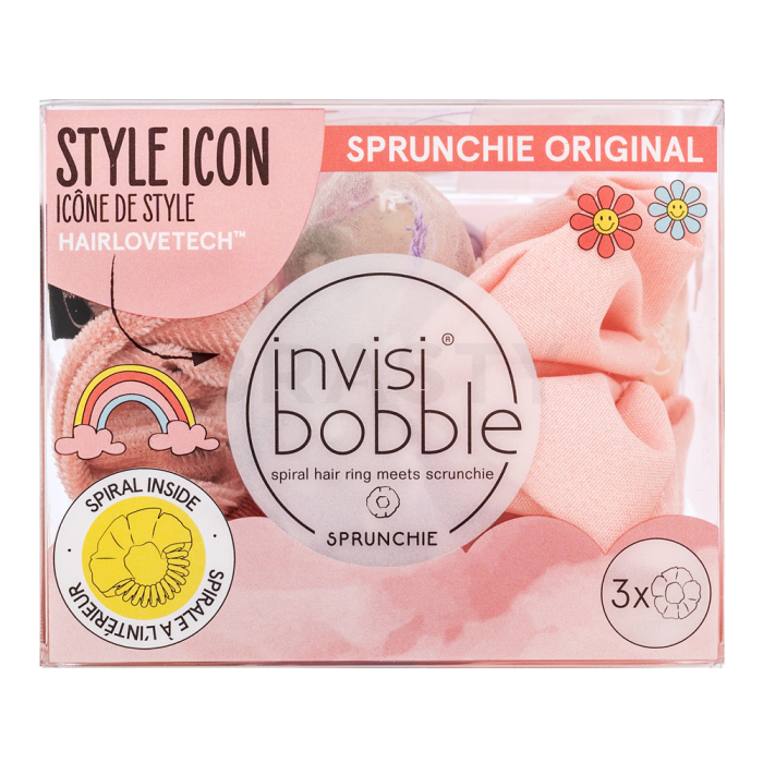 InvisiBobble Sprunchie Retro Dreamin' Macaron gumička do vlasov 3 ks