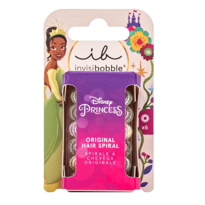 InvisiBobble Disney Princess Tiana Original Hair Spiral haarelastiek - Set