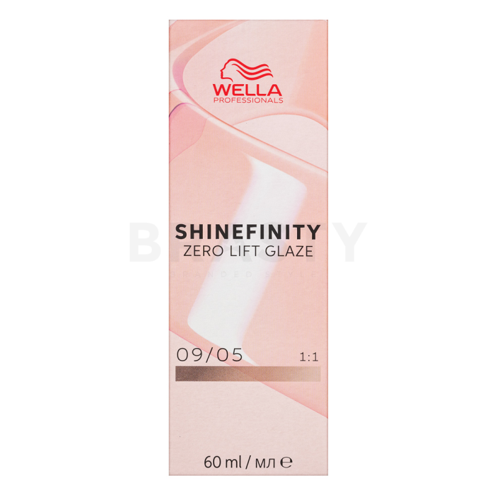 Wella Professionals Shinefinity Zero Lift Glaze professionele demi-permanente haarkleuring 09/05 Silk Blush 60 ml