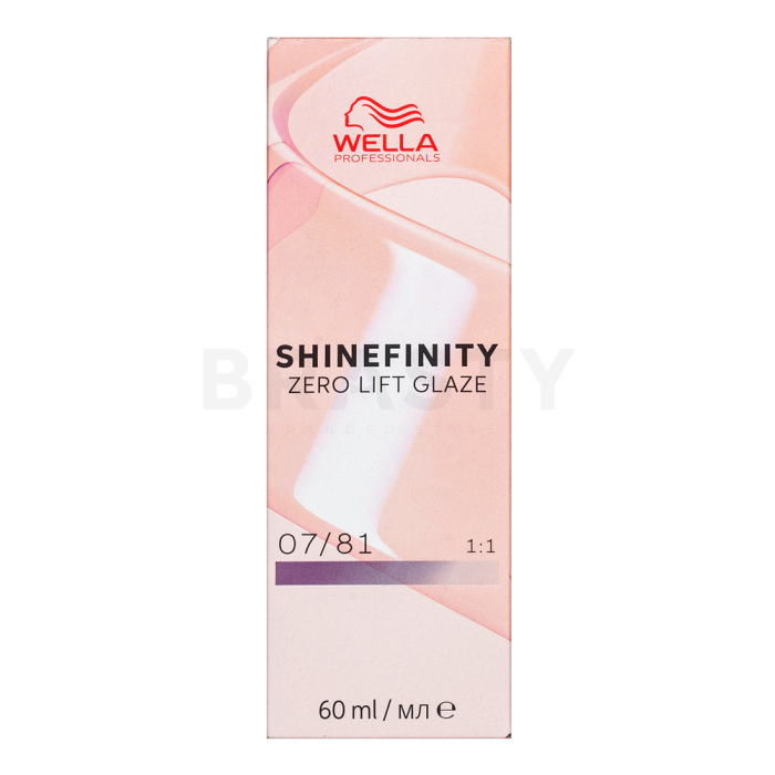 Wella Professionals Shinefinity Zero Lift Glaze professionele demi-permanente haarkleuring 07/81 Smoky Opal 60 ml