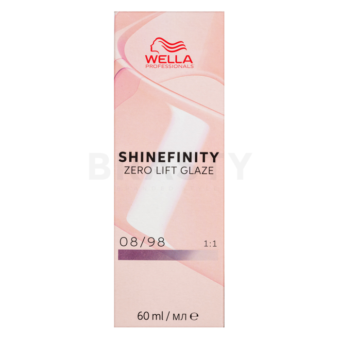 Wella Professionals Shinefinity Zero Lift Glaze profesionální demi-permanentní barva na vlasy 08/98 Silver Pearl 60 ml