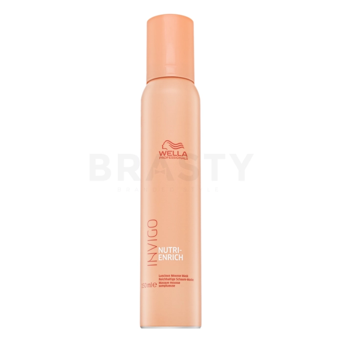 Wella Professionals Invigo Nutri-Enrich Luscious Mousse Mask schiuma idratante per capelli secchi e danneggiati 150 ml