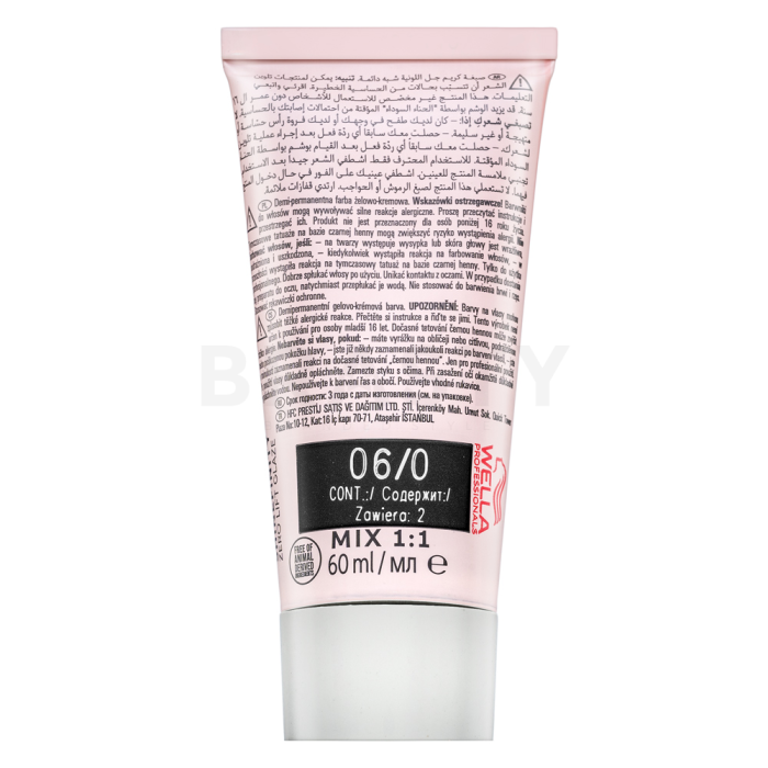 Wella Professionals Shinefinity Zero Lift Glaze professionele demi-permanente haarkleuring 06/0 Natural Brandy 60 ml