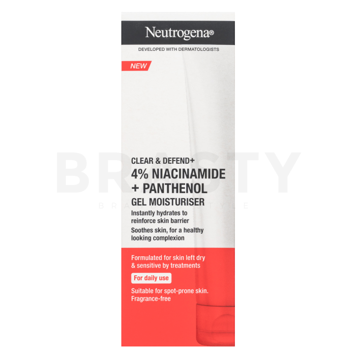 Neutrogena Clear & Defend+ gel za kožu lica 4% Niacinamide + Panthenol Gel Moisturizer 50 ml